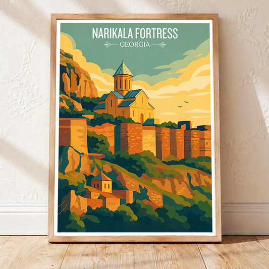 Narikala Fortress – Georgia - Travel Wall Art Print - Art Print - Travel Art Poster