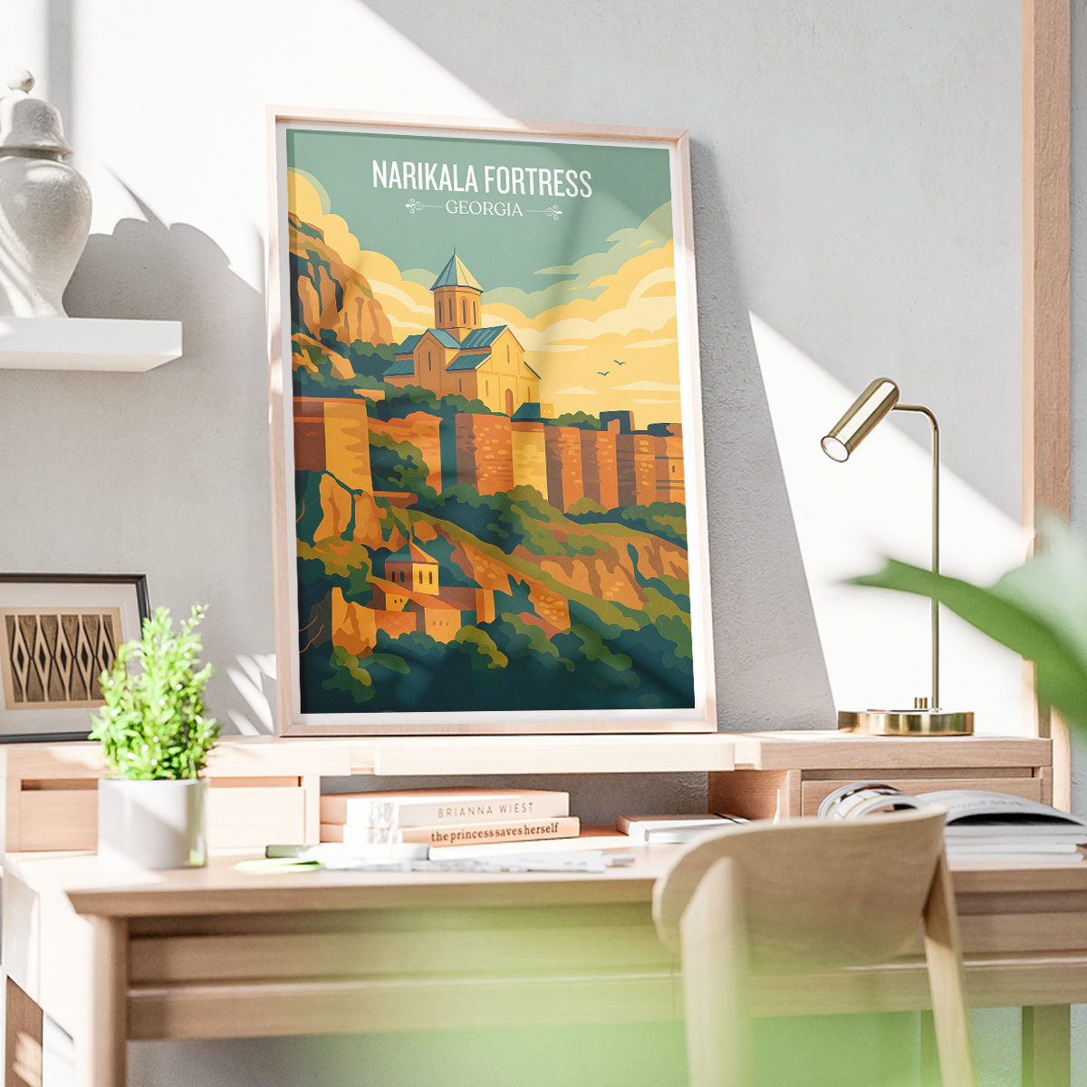 Narikala Fortress – Georgia - Travel Wall Art Print - Art Print - Travel Art Poster
