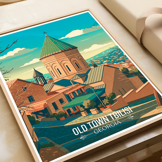 Old Town Tbilisi – Georgia - Travel Wall Art Print - Art Print - Travel Art Poster