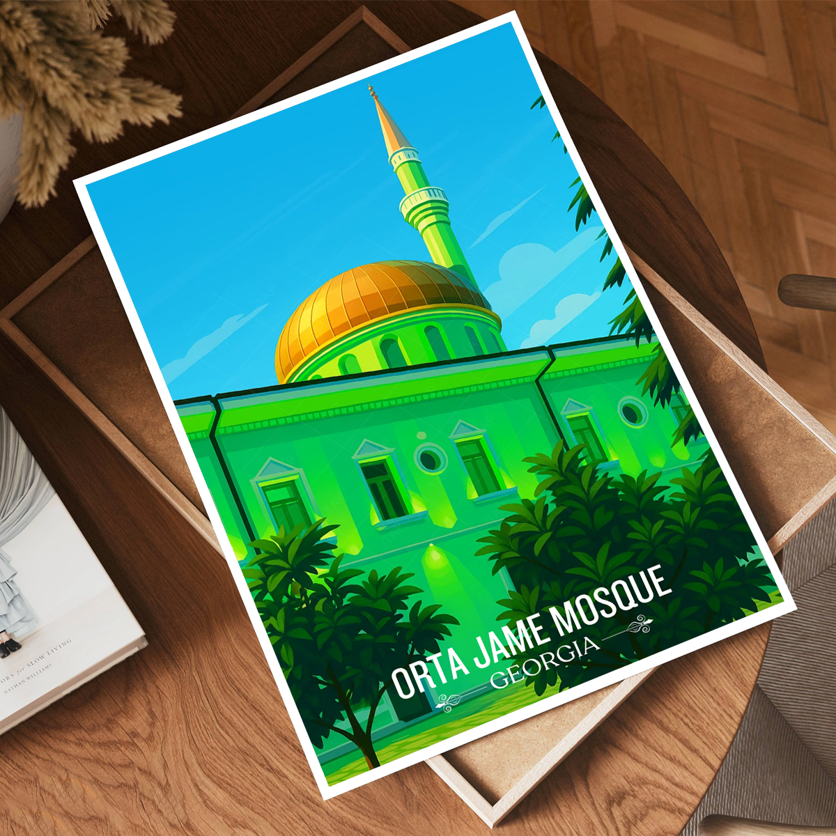 Orta Jame Mosque – Georgia - Travel Wall Art Print - Art Print - Travel Art Poster