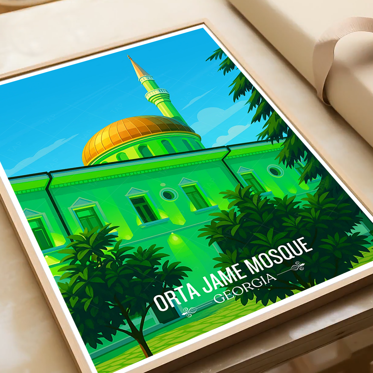 Orta Jame Mosque – Georgia - Travel Wall Art Print - Art Print - Travel Art Poster