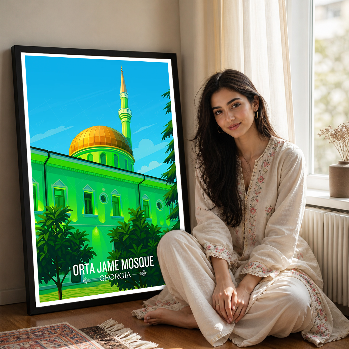 Orta Jame Mosque – Georgia - Travel Wall Art Print - Art Print - Travel Art Poster