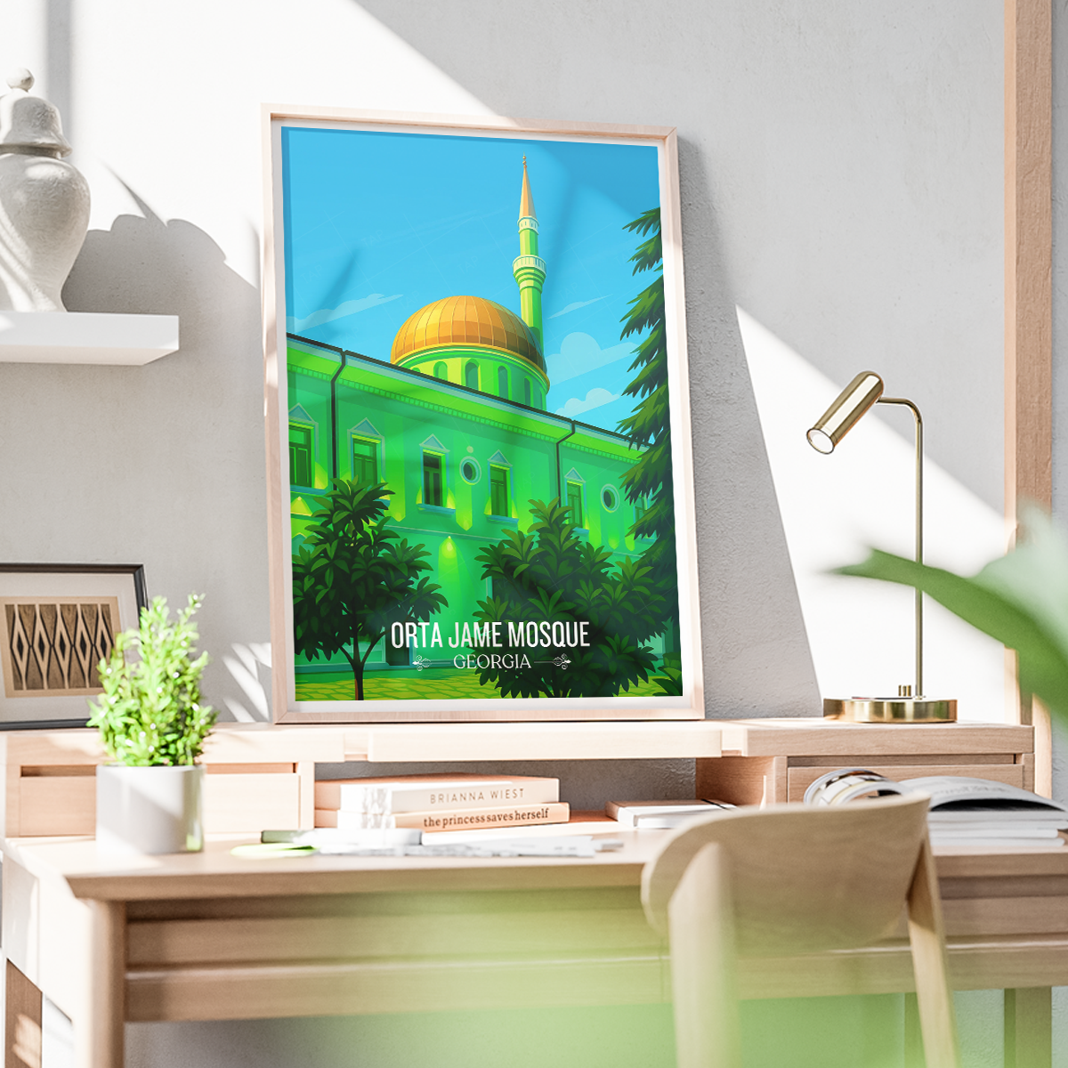 Orta Jame Mosque – Georgia - Travel Wall Art Print - Art Print - Travel Art Poster