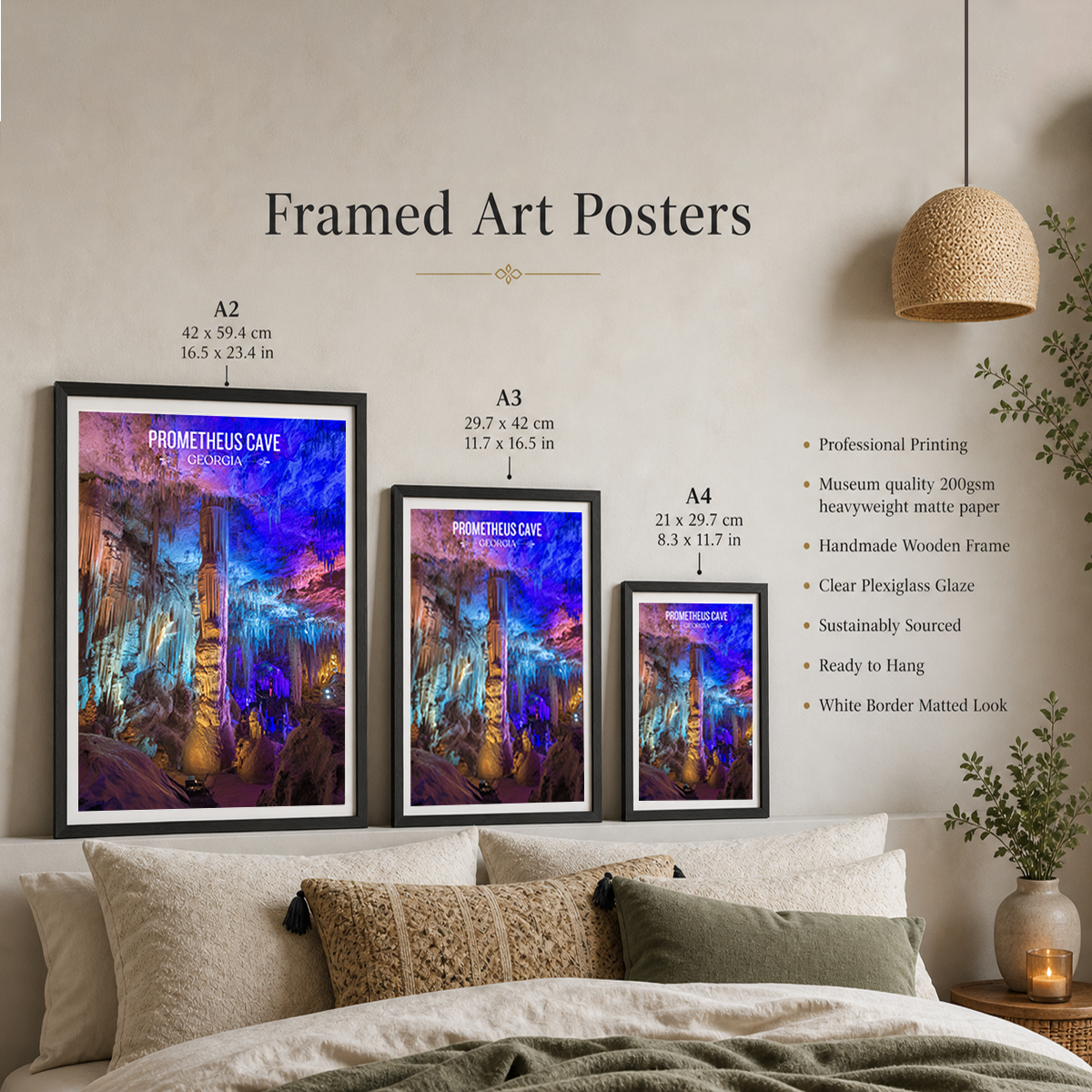 Prometheus Cave – Georgia - Travel Wall Art Print - Art Print - Travel Art Poster