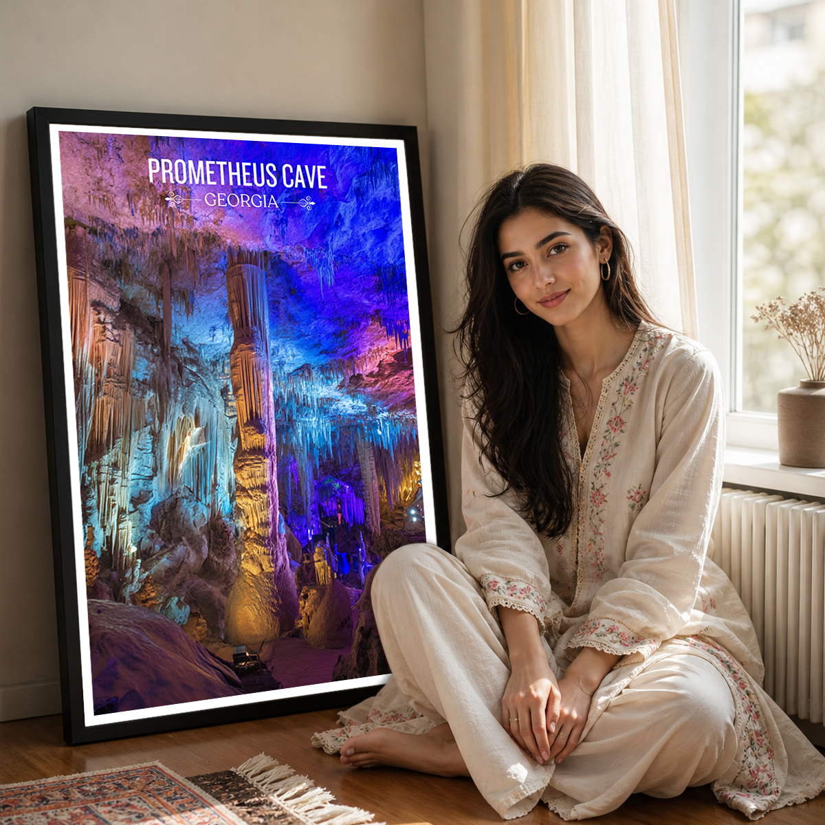 Prometheus Cave – Georgia - Travel Wall Art Print - Art Print - Travel Art Poster
