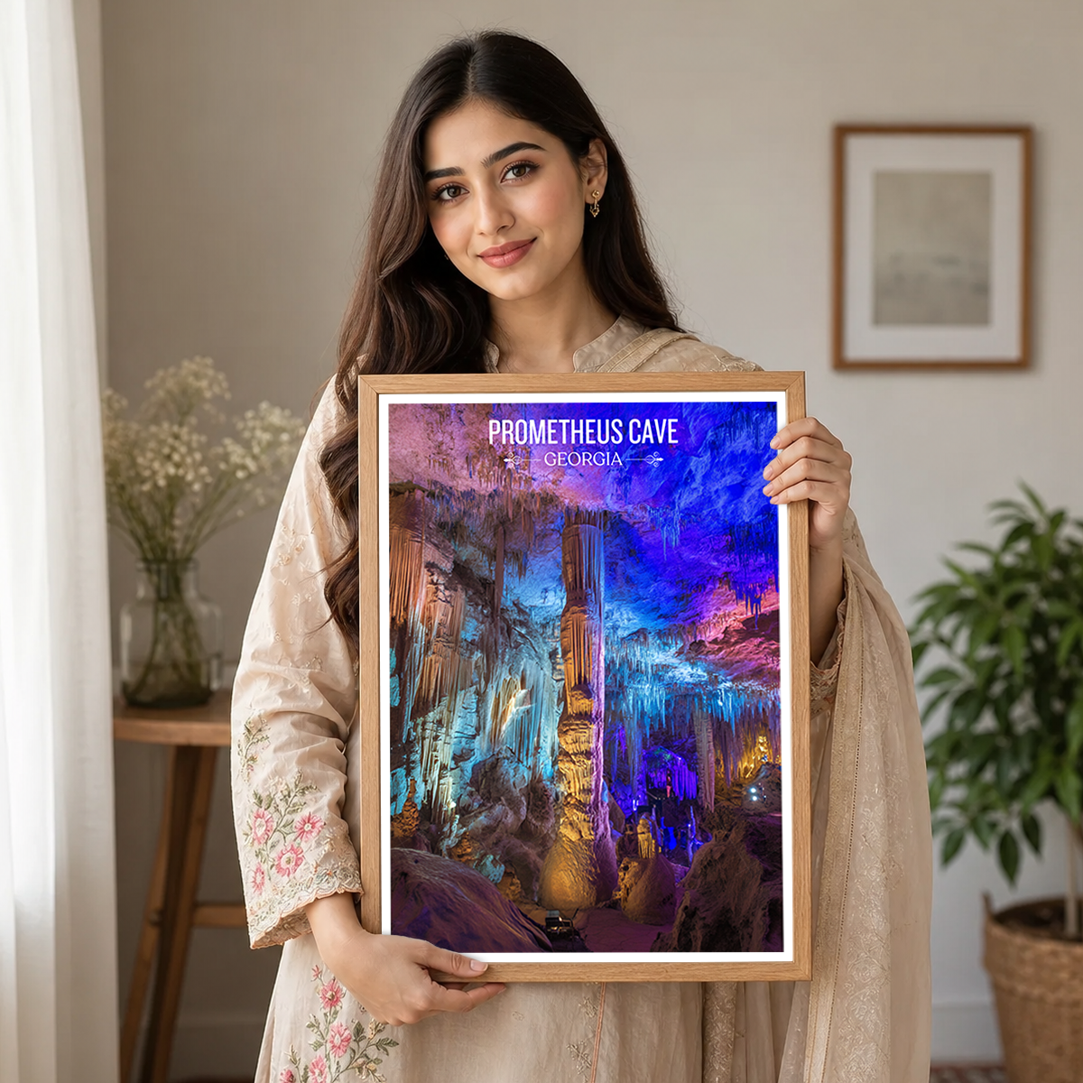 Prometheus Cave – Georgia - Travel Wall Art Print - Art Print - Travel Art Poster