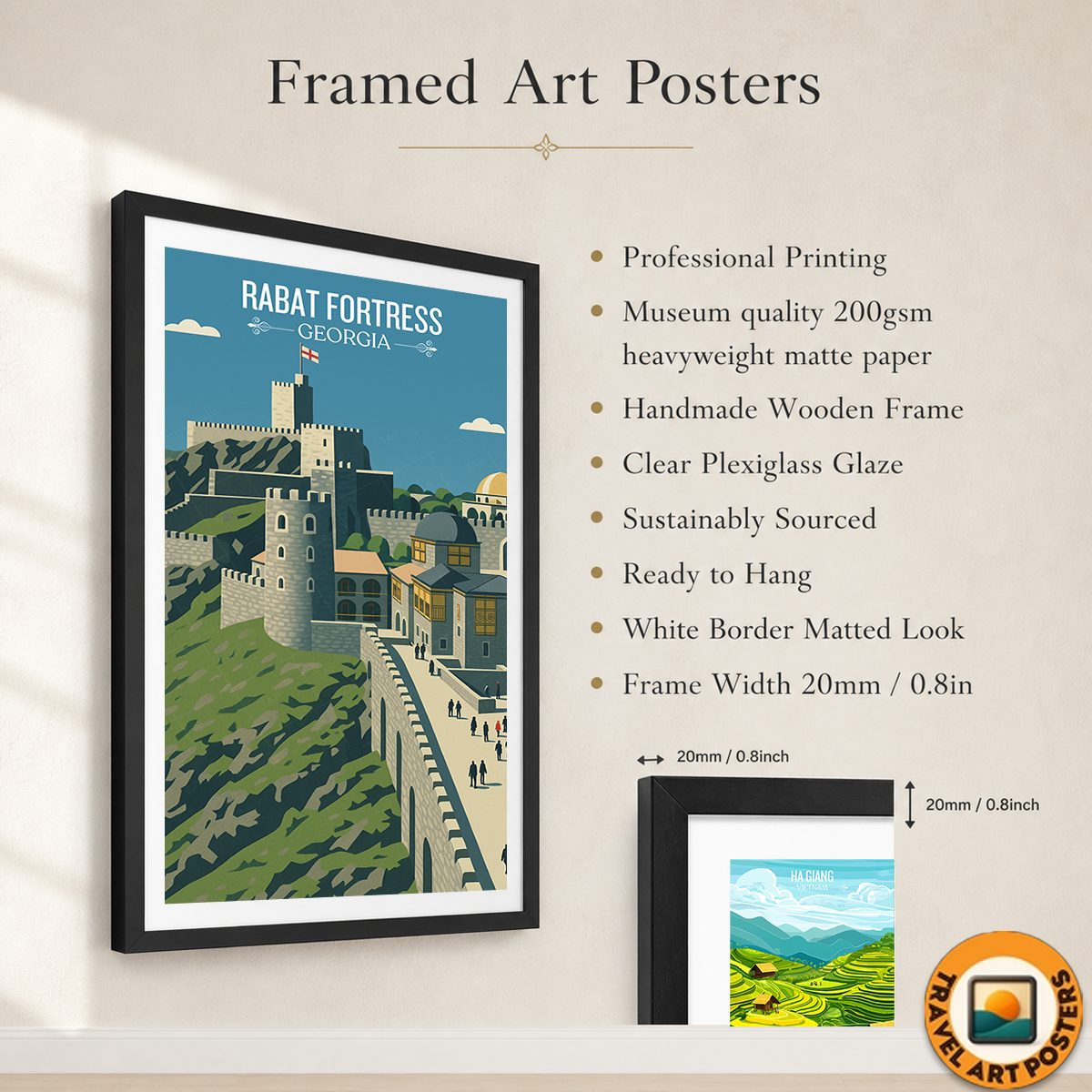 Rabat Fortress – Georgia - Travel Wall Art Print - Art Print - Travel Art Poster
