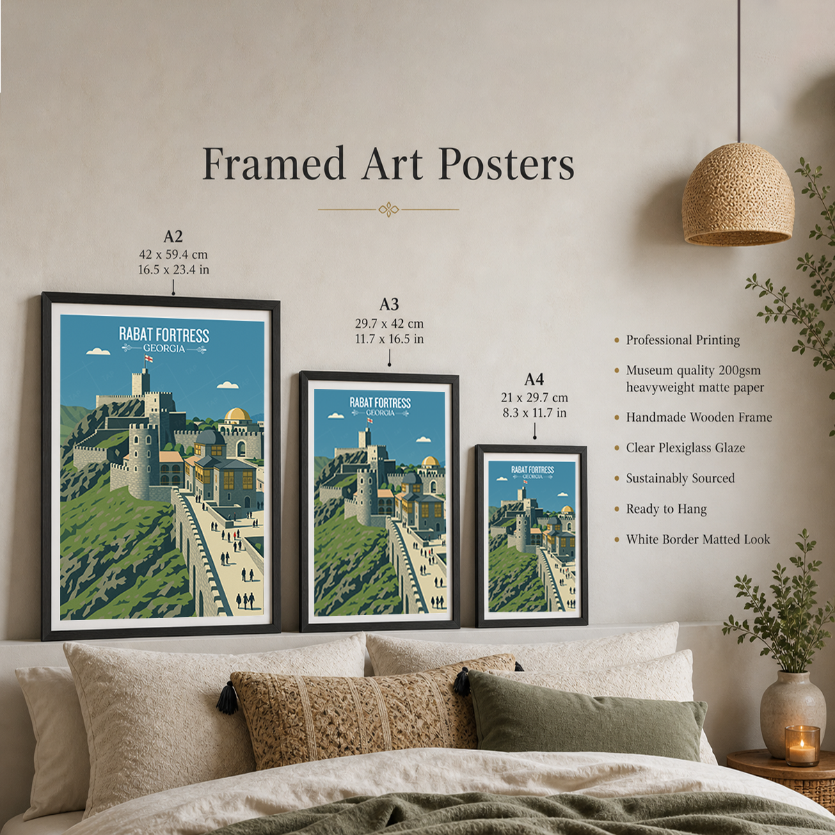 Rabat Fortress – Georgia - Travel Wall Art Print - Art Print - Travel Art Poster
