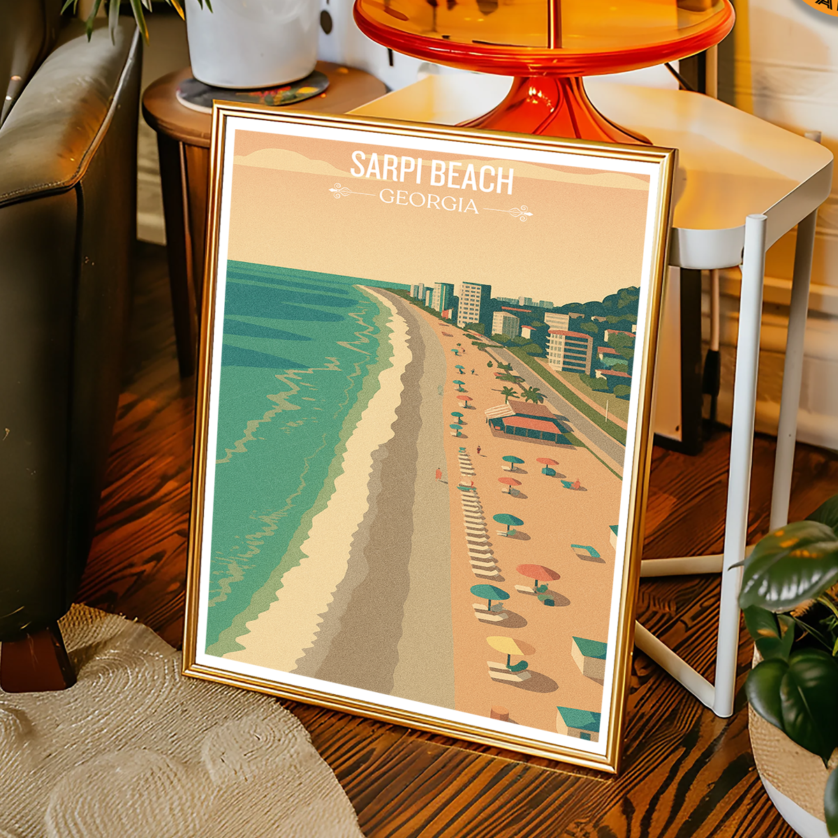 Sarpi Beach – Georgia - Travel Wall Art Print - Art Print - Travel Art Poster