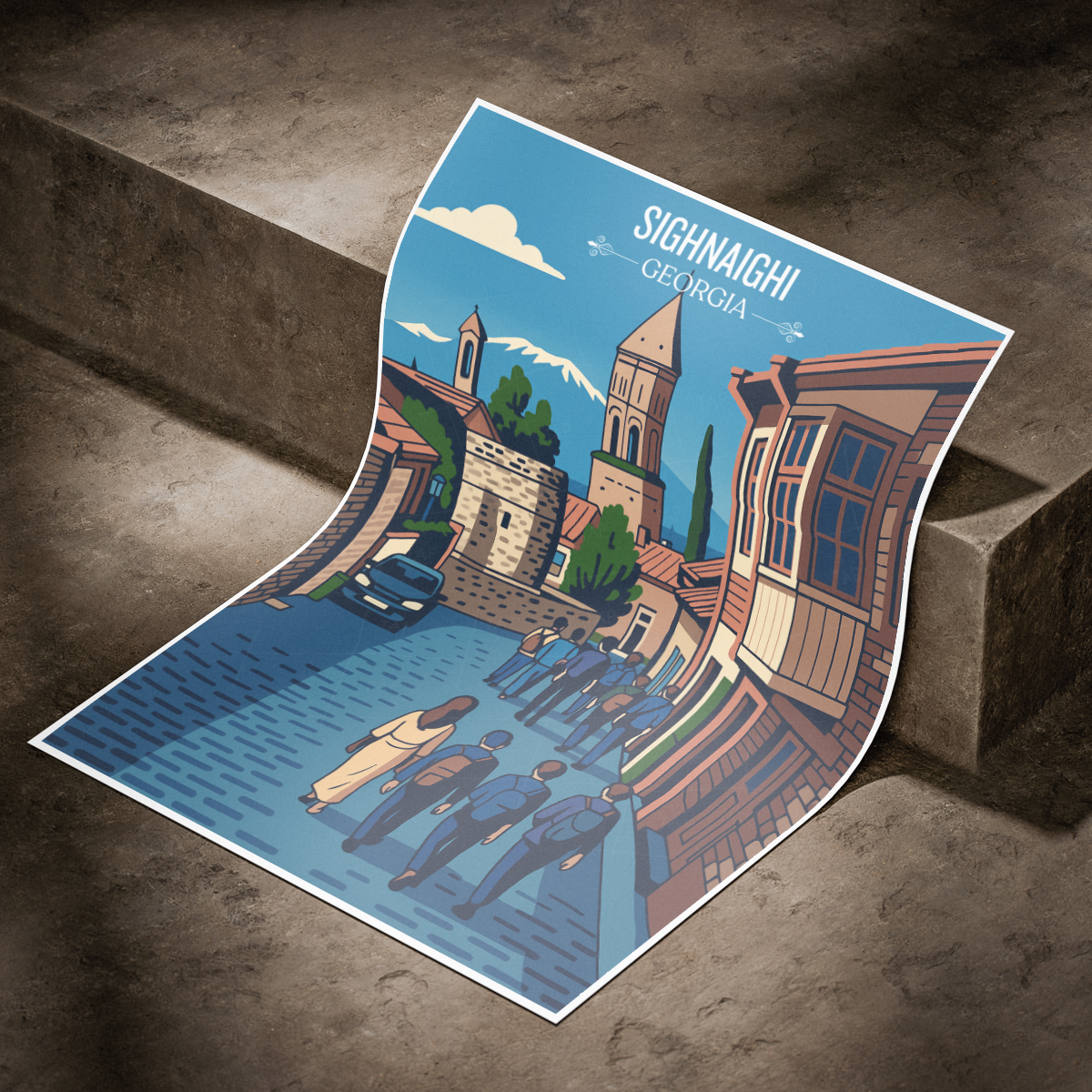 Sighnaighi – Georgia - Travel Wall Art Print - Art Print - Travel Art Poster