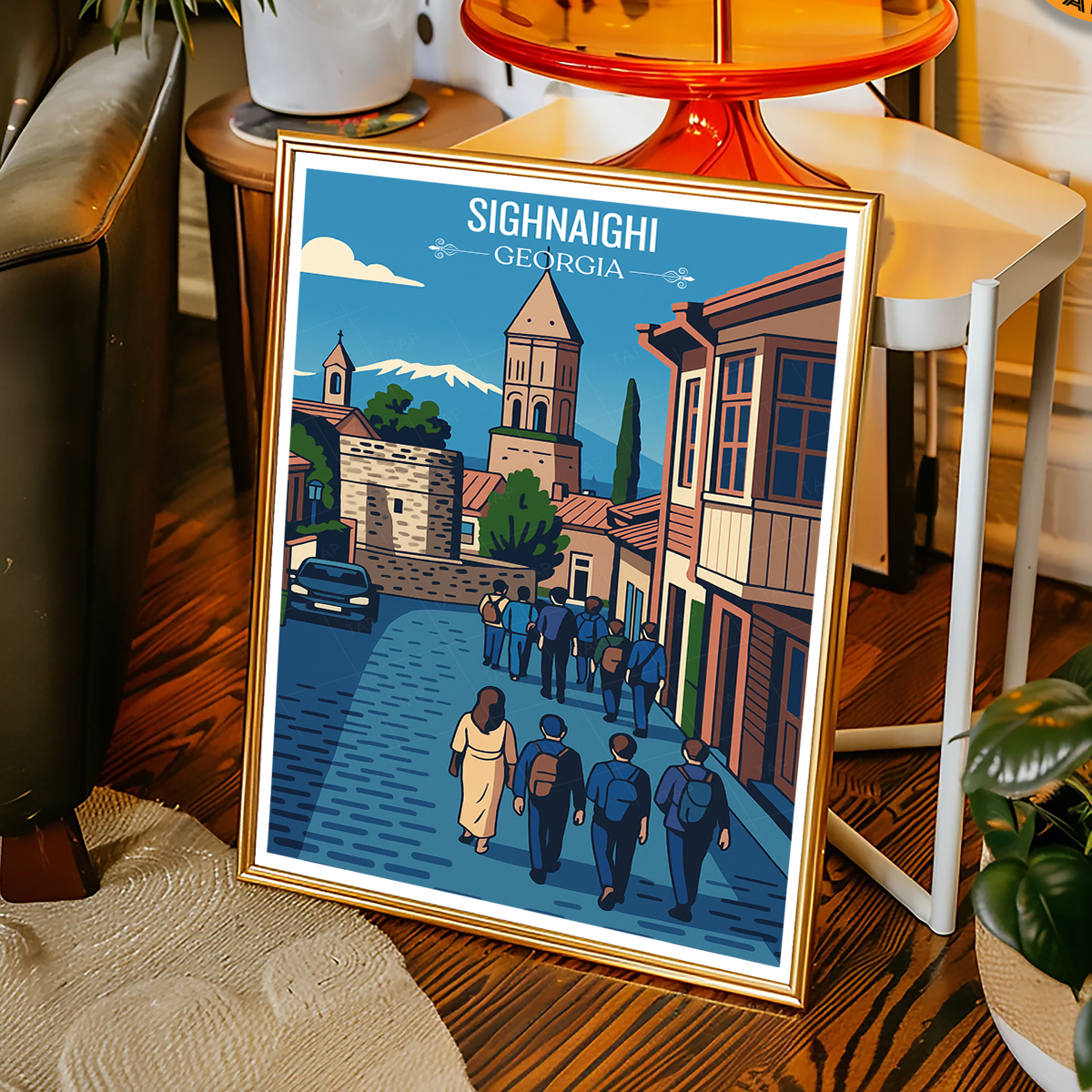 Sighnaighi – Georgia - Travel Wall Art Print - Art Print - Travel Art Poster