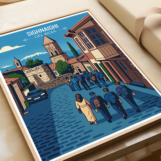Sighnaighi – Georgia - Travel Wall Art Print - Art Print - Travel Art Poster