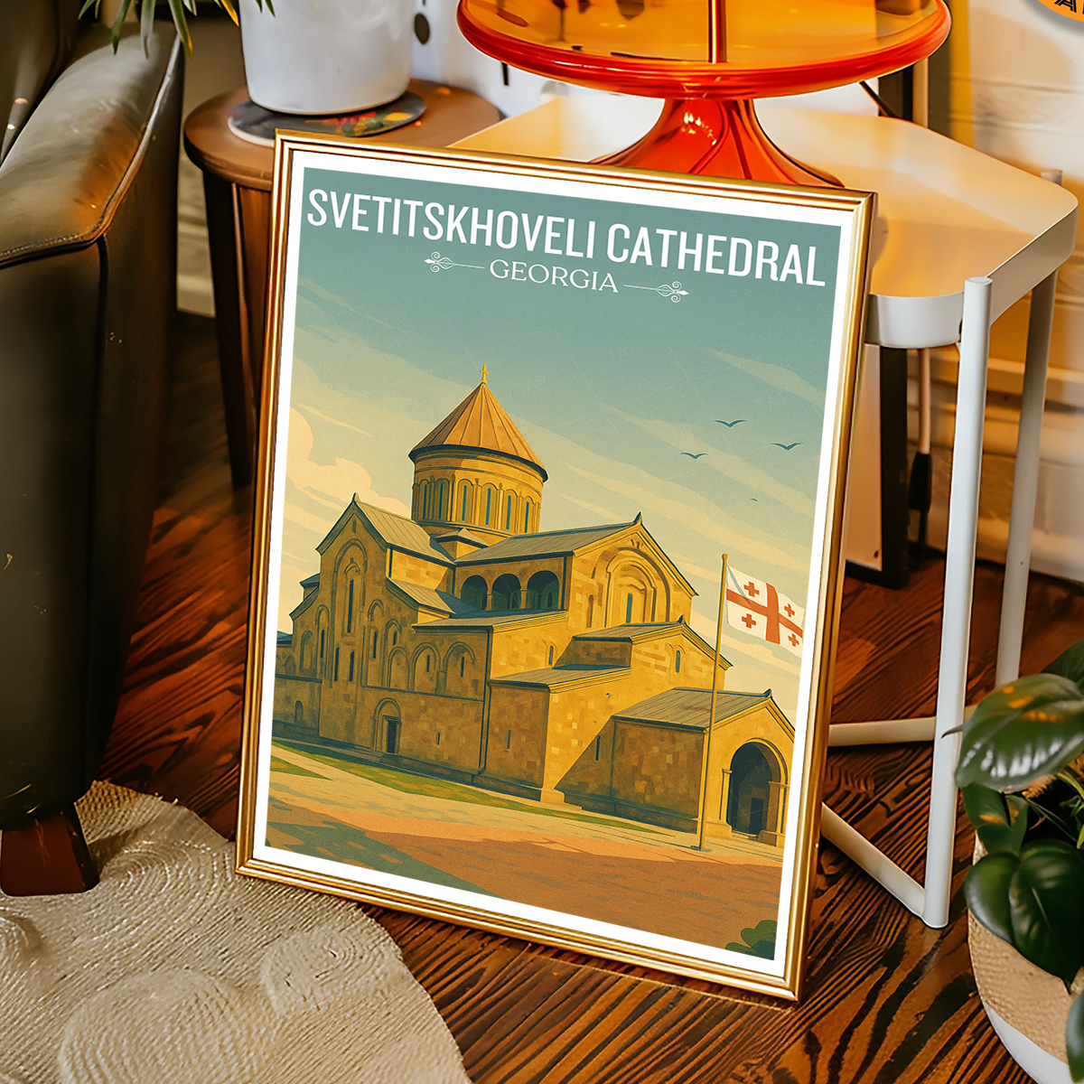 Svetitskhoveli Cathedral – Georgia - Travel Wall Art Print - Art Print - Travel Art Poster
