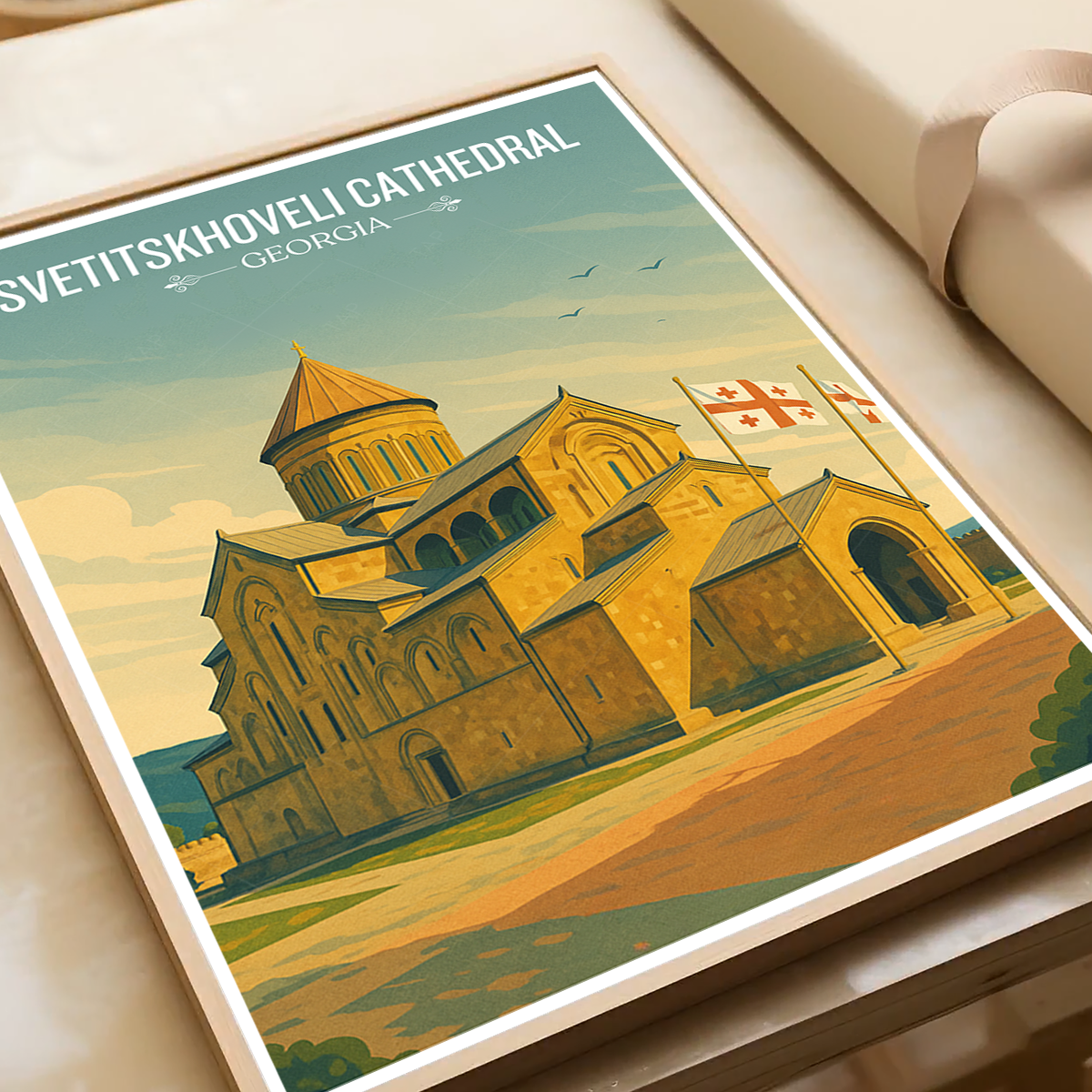 Svetitskhoveli Cathedral – Georgia - Travel Wall Art Print - Art Print - Travel Art Poster
