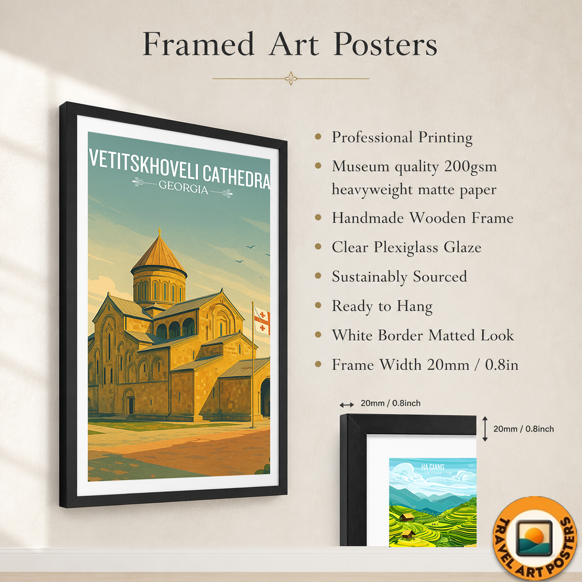 Svetitskhoveli Cathedral – Georgia - Travel Wall Art Print - Art Print - Travel Art Poster