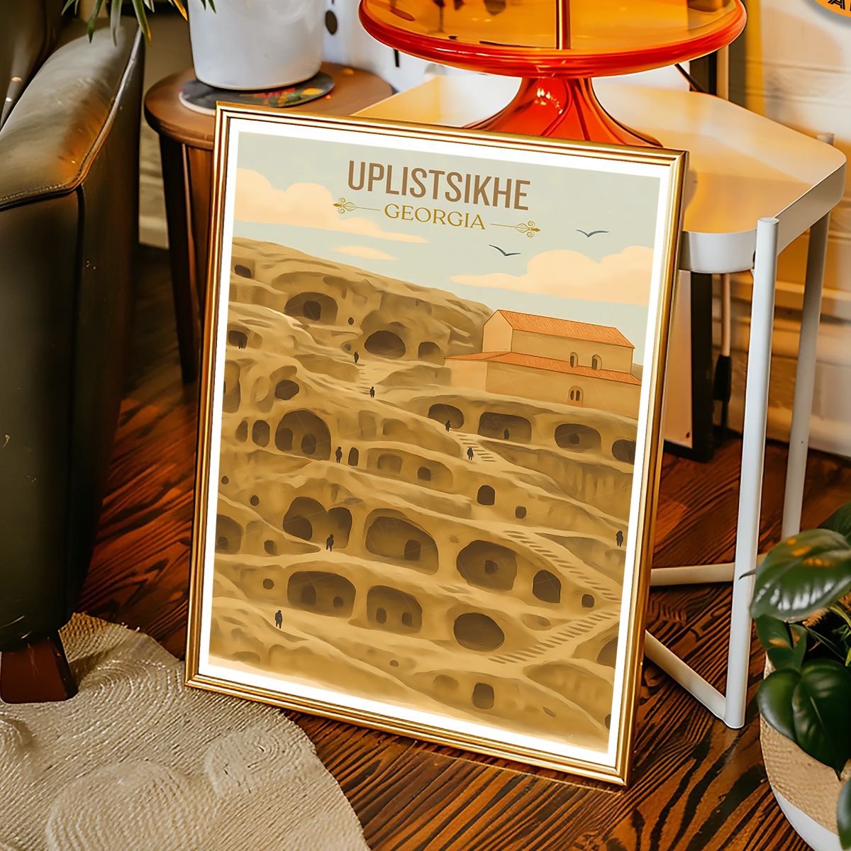 Uplistsikhe Cave City – Georgia - Travel Wall Art Print - Art Print - Travel Art Poster