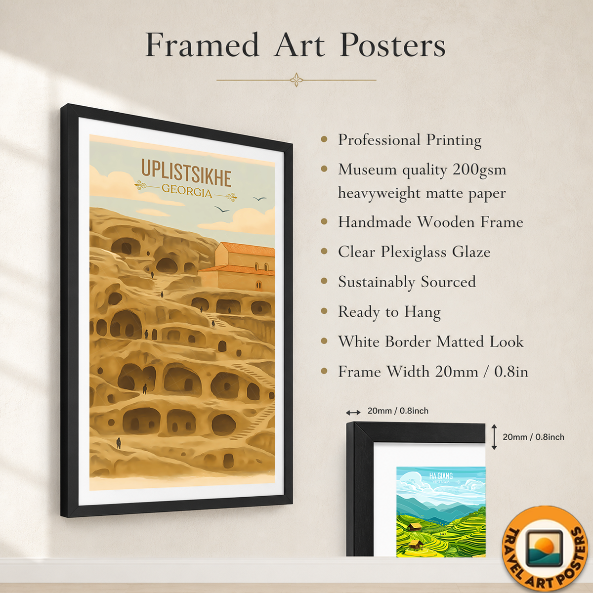 Uplistsikhe Cave City – Georgia - Travel Wall Art Print - Art Print - Travel Art Poster