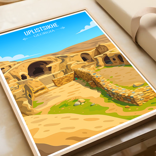 Uplistsikhe – Georgia - Travel Wall Art Print - Art Print - Travel Art Poster
