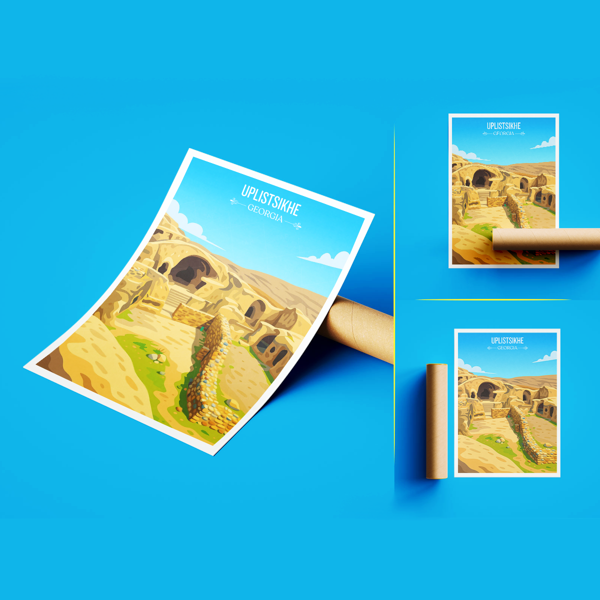 Uplistsikhe – Georgia - Travel Wall Art Print - Art Print - Travel Art Poster