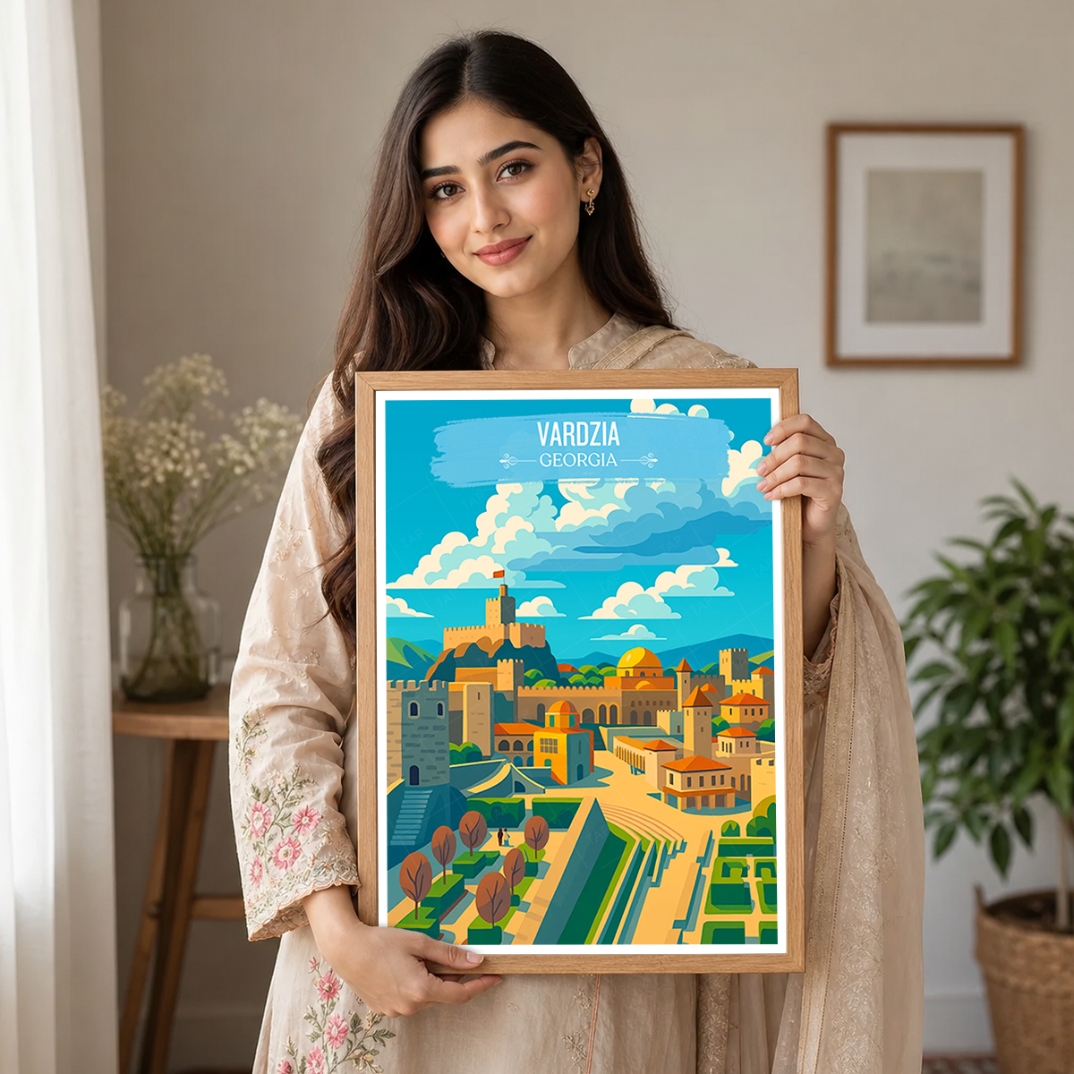 Vardzia – Georgia - Travel Wall Art Print - Art Print - Travel Art Poster