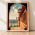 Agra Fort - Agra - India - Travel Wall Art Print - Art Print - Travel Art Poster