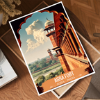 Agra Fort - Agra - India - Travel Wall Art Print - Art Print - Travel Art Poster