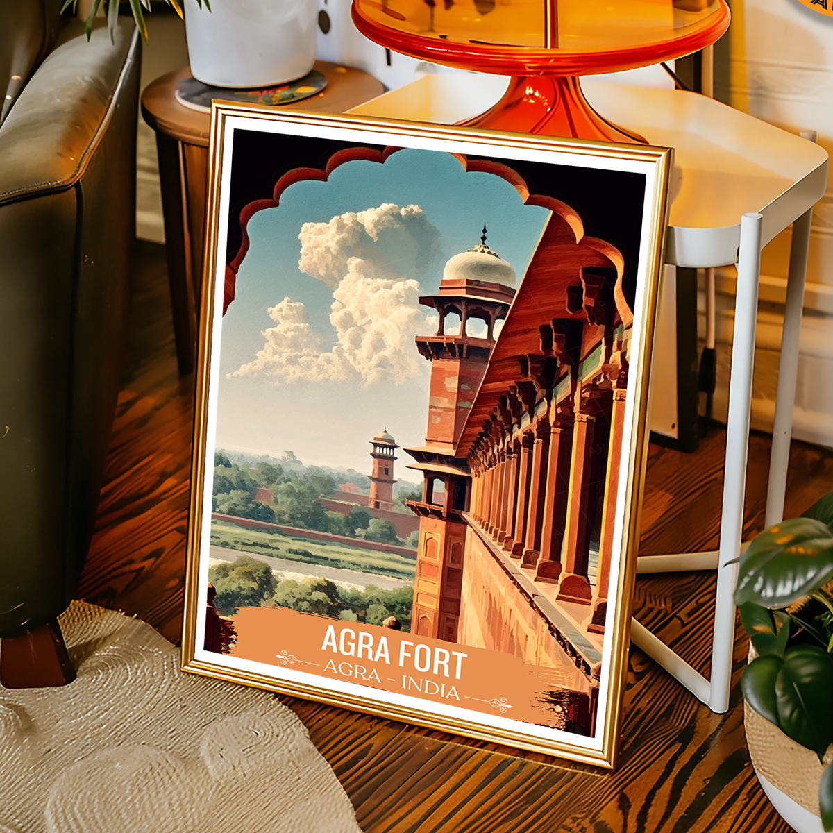 Agra Fort - Agra - India - Travel Wall Art Print - Art Print - Travel Art Poster