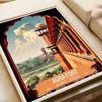 Agra Fort - Agra - India - Travel Wall Art Print - Art Print - Travel Art Poster