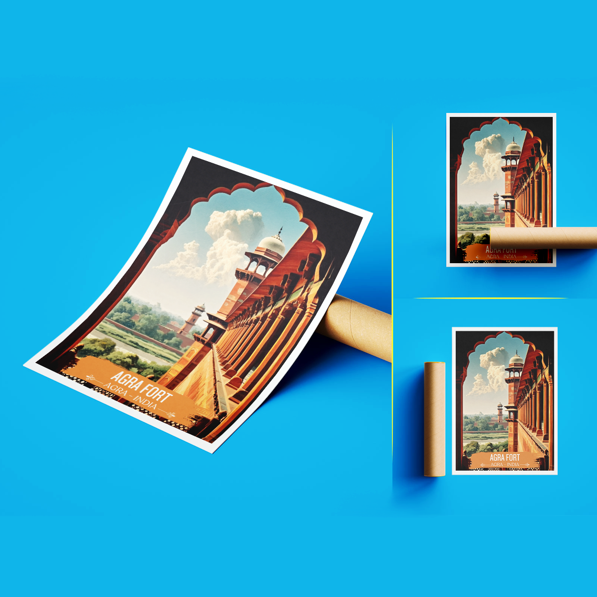 Agra Fort - Agra - India - Travel Wall Art Print - Art Print - Travel Art Poster