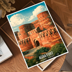 Agra Fort Qila - Agra - India - Travel Wall Art Print - Art Print - Travel Art Poster