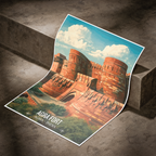 Agra Fort Qila - Agra - India - Travel Wall Art Print - Art Print - Travel Art Poster