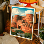 Agra Fort Qila - Agra - India - Travel Wall Art Print - Art Print - Travel Art Poster
