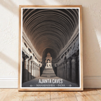 Ajanta Caves - Maharashra - India - Travel Wall Art Print - Art Print - Travel Art Poster