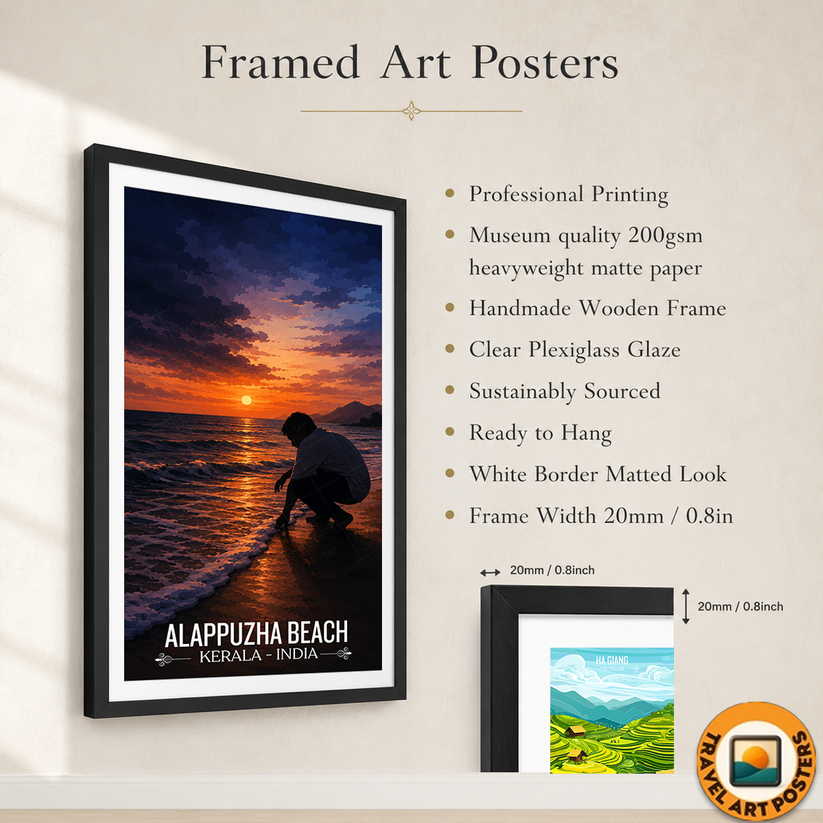 Alappuzha Beach - Kerala - India - Travel Wall Art Print - Art Print - Travel Art Poster