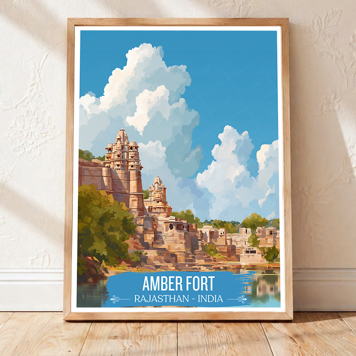 Amber Fort - Rajasthan - India - Travel Wall Art Print - Art Print - Travel Art Poster