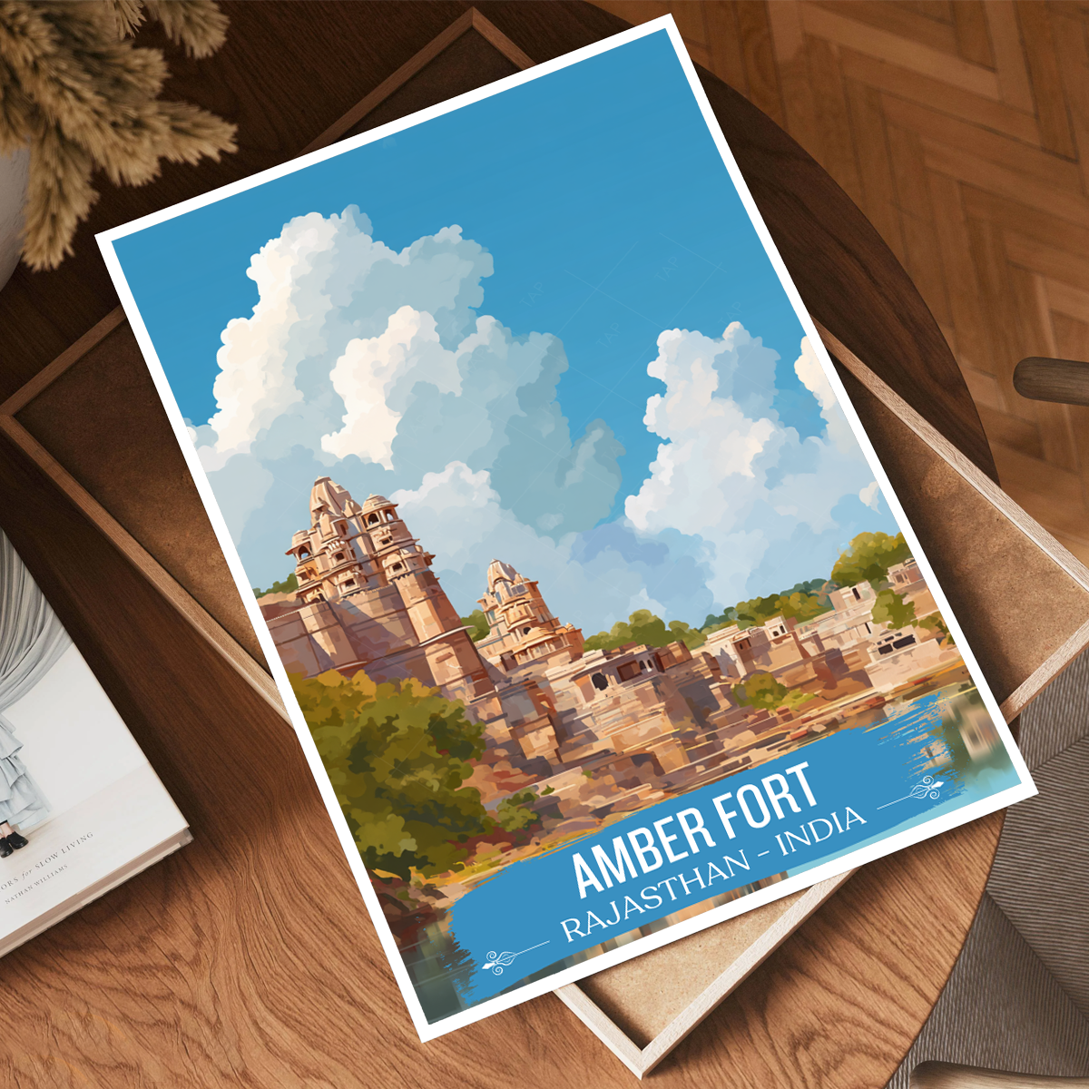 Amber Fort - Rajasthan - India - Travel Wall Art Print - Art Print - Travel Art Poster