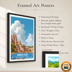 Amber Fort - Rajasthan - India - Travel Wall Art Print - Art Print - Travel Art Poster
