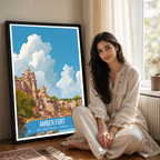 Amber Fort - Rajasthan - India - Travel Wall Art Print - Art Print - Travel Art Poster