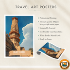Bijay Stambh - Rajasthan - India - Travel Wall Art Print - Art Print - Travel Art Poster