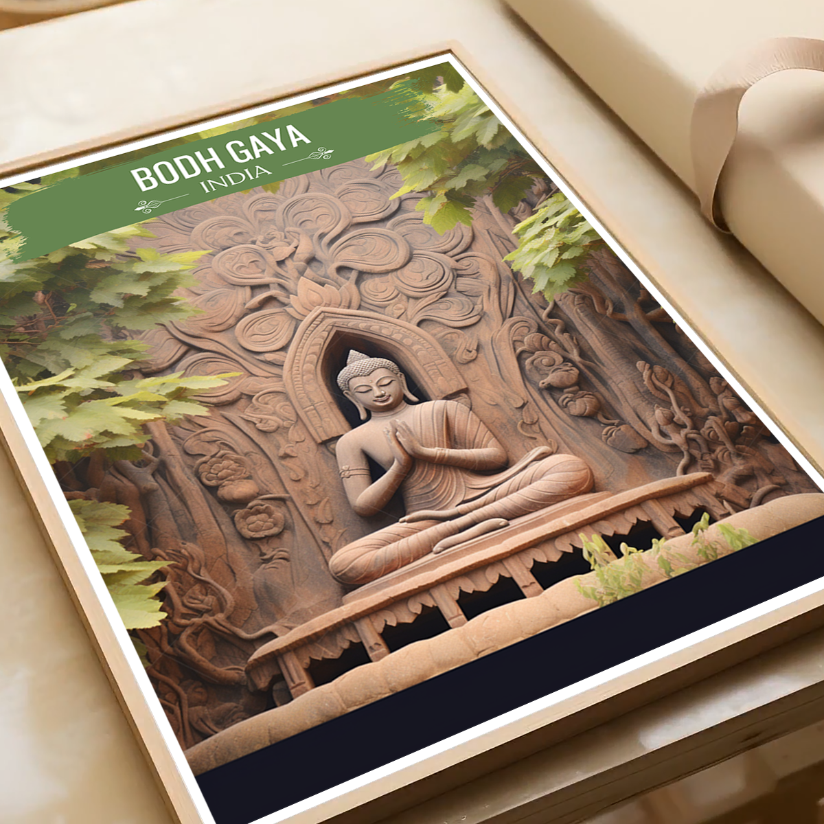 Bodh Gaya - Bihar - India - Travel Wall Art Print - Art Print - Travel Art Poster
