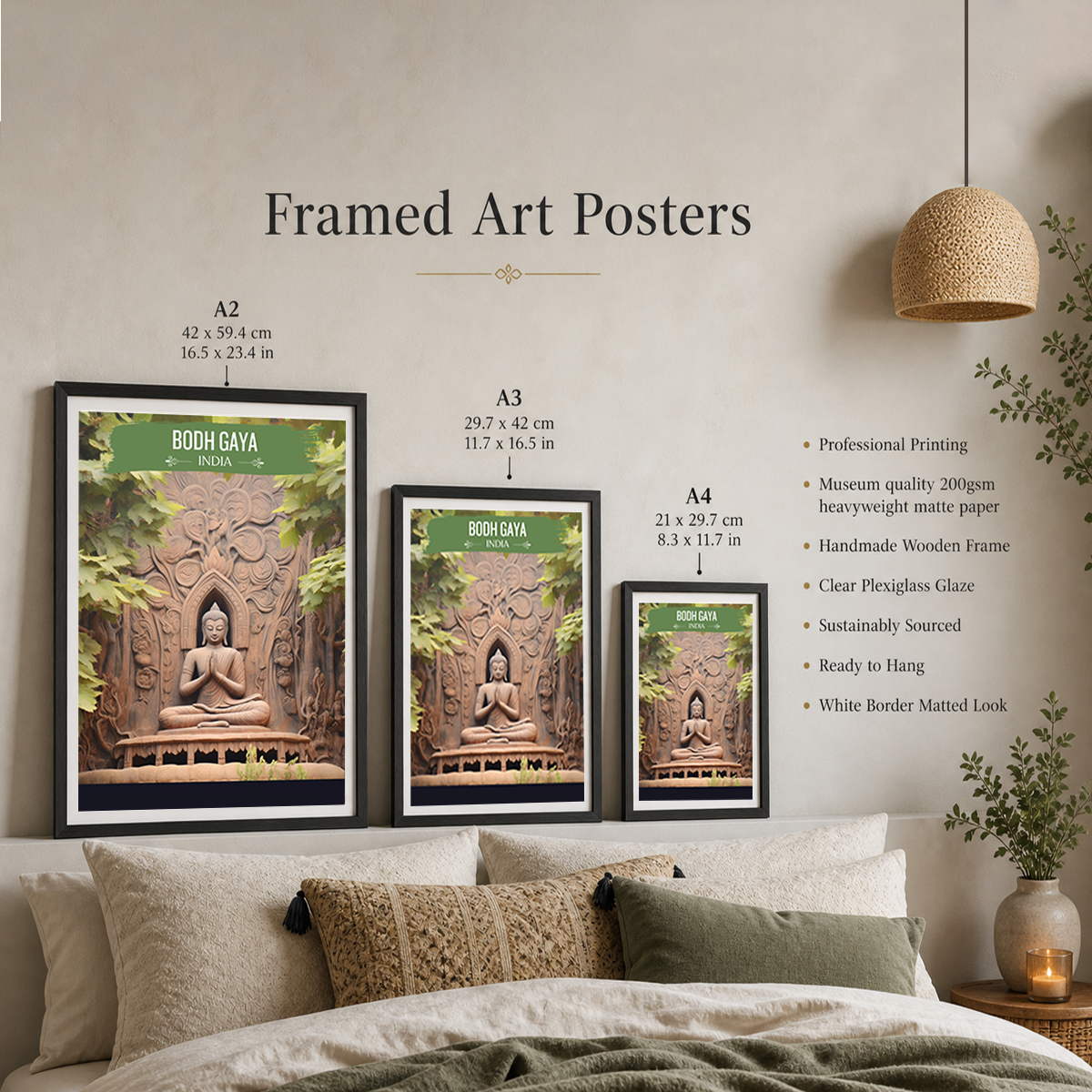 Bodh Gaya - Bihar - India - Travel Wall Art Print - Art Print - Travel Art Poster