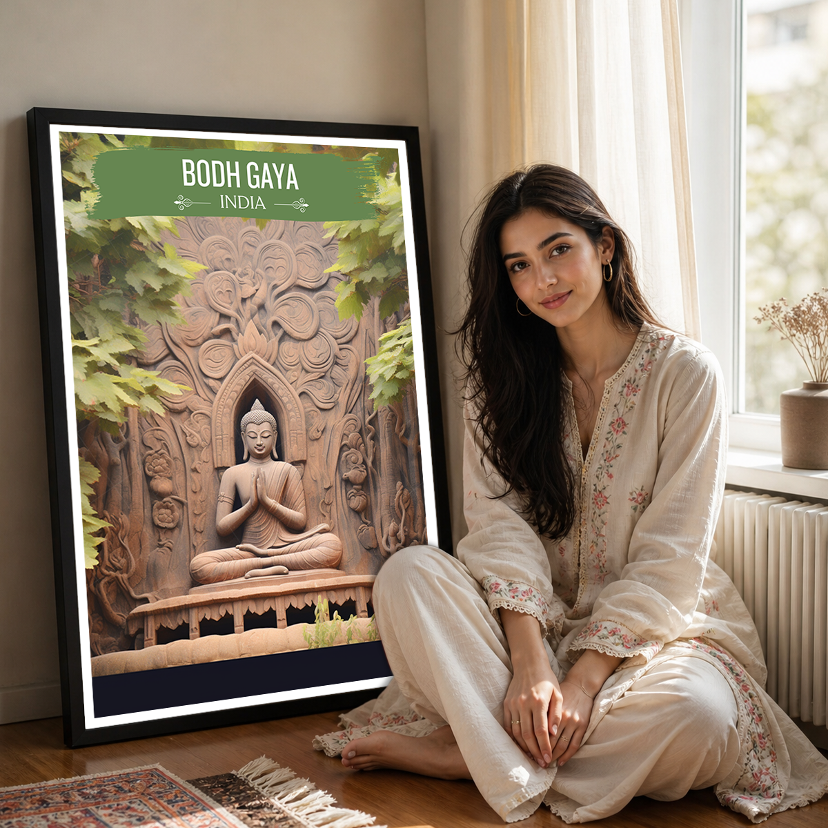 Bodh Gaya - Bihar - India - Travel Wall Art Print - Art Print - Travel Art Poster