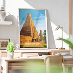Rihadisvara Temple - Tajjore - India - Travel Wall Art Print Poster - Art Print - Travel Art Poster
