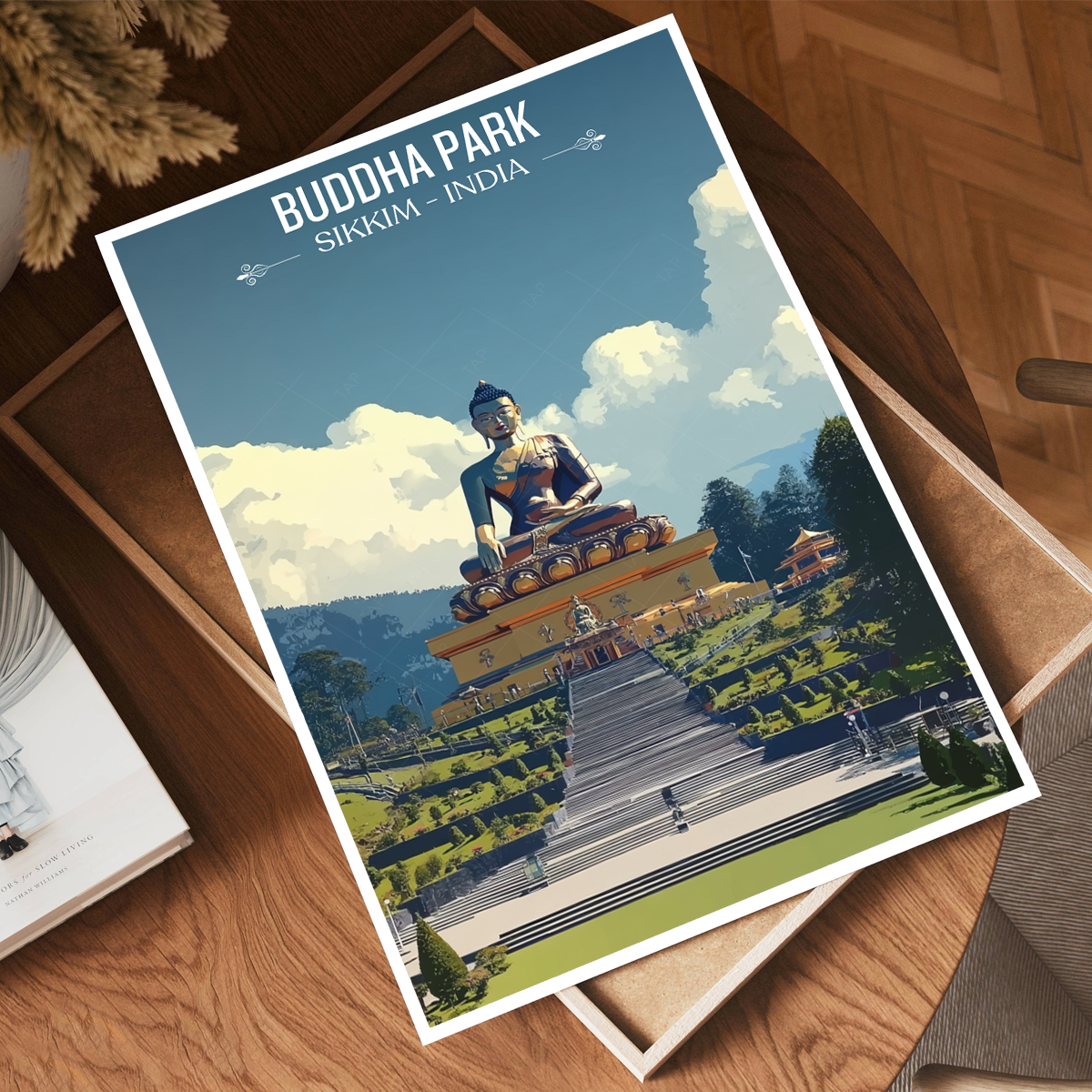 Buddha Park - Sikkim - India - Travel Wall Art Print Poster - Art Print - Travel Art Poster