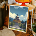 Buddha Park - Sikkim - India - Travel Wall Art Print Poster - Art Print - Travel Art Poster