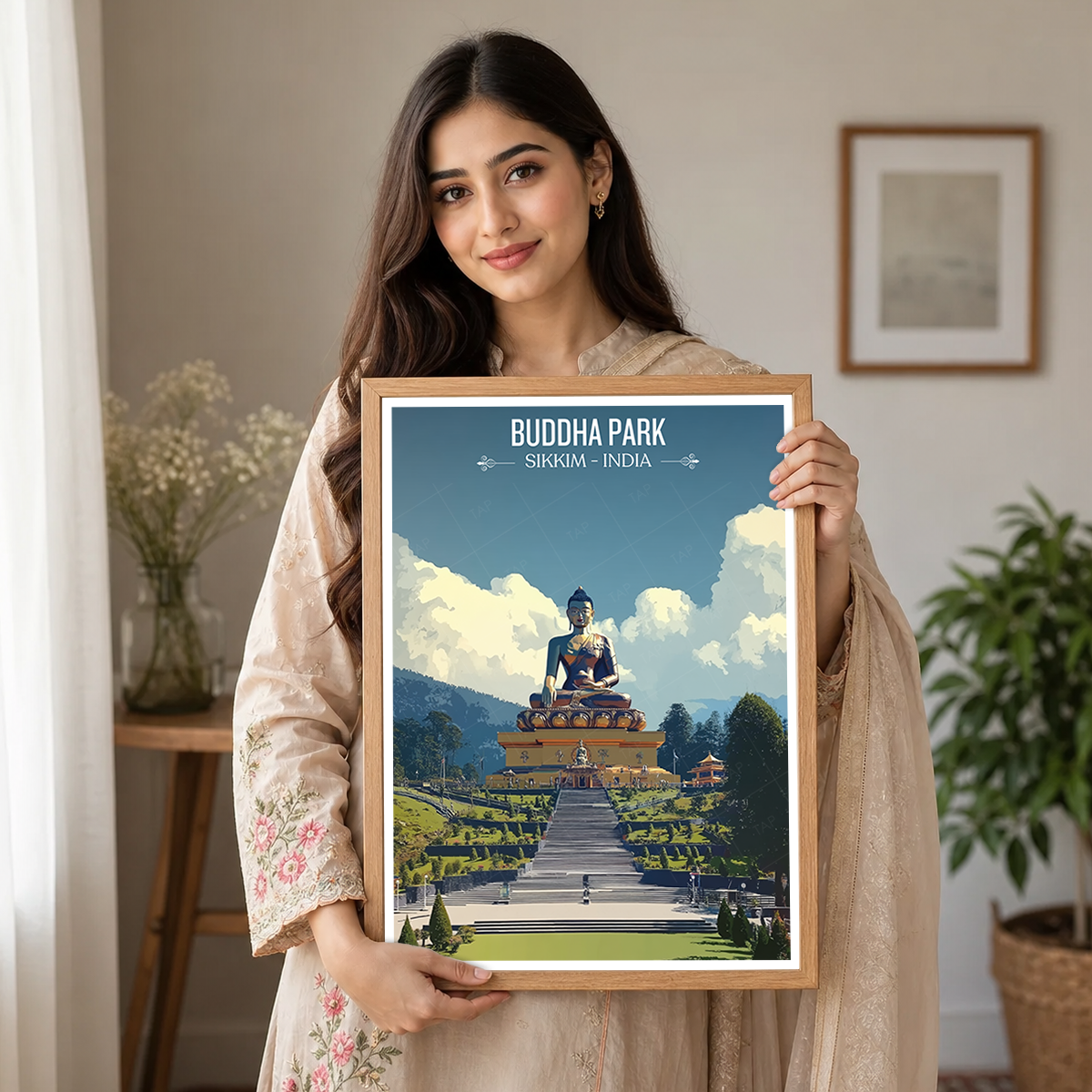 Buddha Park - Sikkim - India - Travel Wall Art Print Poster - Art Print - Travel Art Poster