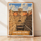 Chand Baori Stepwell - Abhaneri - India - Travel Wall Art Print Poster - Art Print - Travel Art Poster