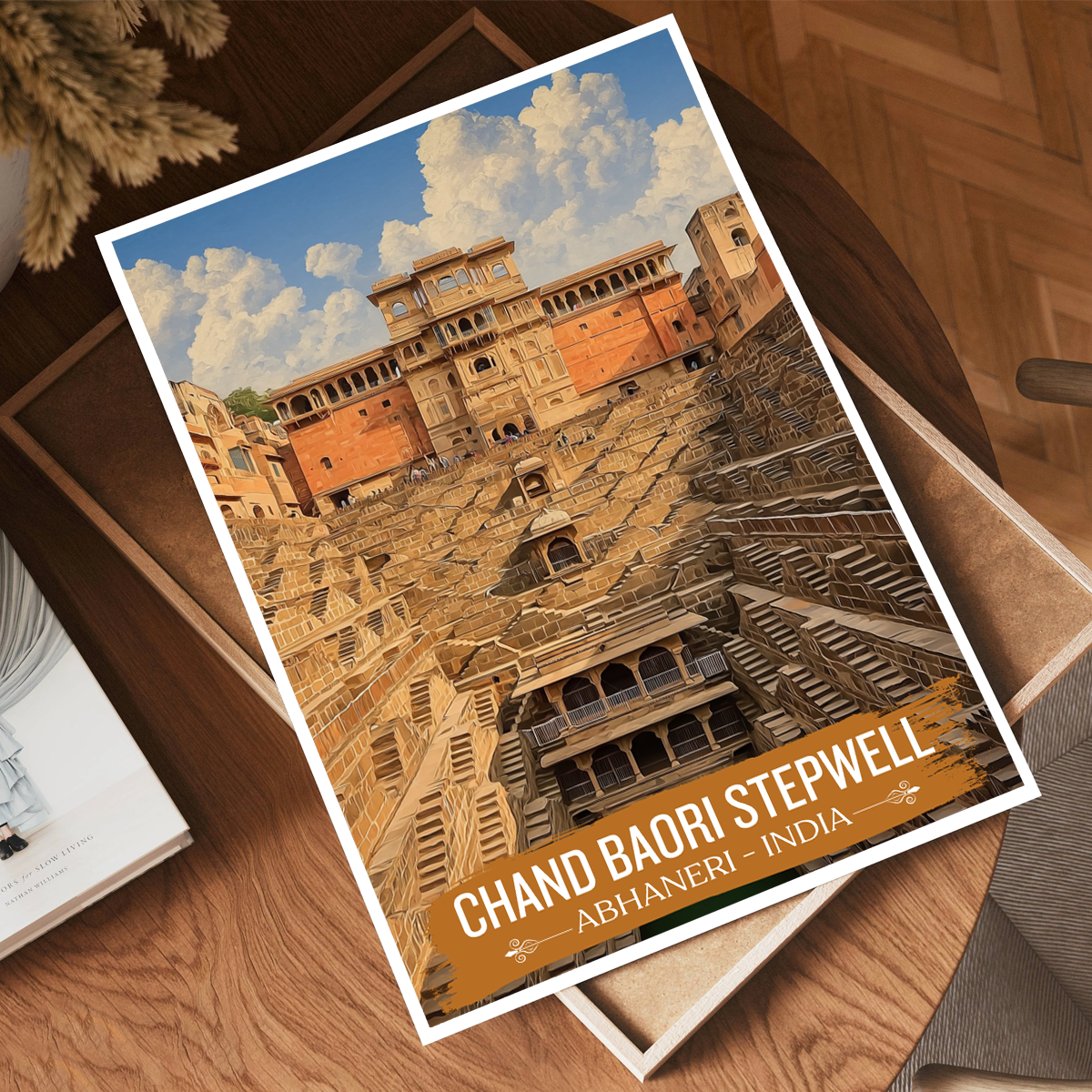 Chand Baori Stepwell - Abhaneri - India - Travel Wall Art Print Poster - Art Print - Travel Art Poster