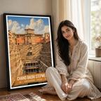 Chand Baori Stepwell - Abhaneri - India - Travel Wall Art Print Poster - Art Print - Travel Art Poster