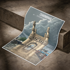 Charminar Masjid - Hyderabad - India - Travel Wall Art Print Poster - Art Print - Travel Art Poster